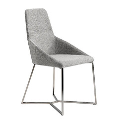 Angel Cerda Chaise en tissu gris