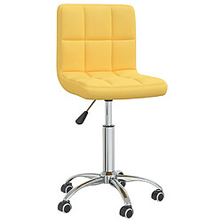 VidaXL Chaise Pivotante - Jaune moutarde