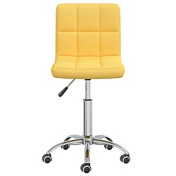 VidaXL Chaise Pivotante - Jaune moutarde