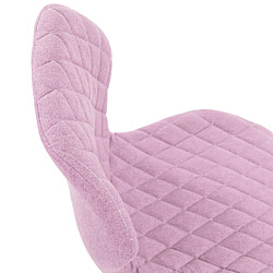 HJH OFFICE JOY II - Chaise de bureau enfant tissu rose