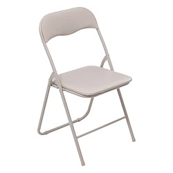 Five Simply Smart Chaise pliante en PVC - Beige Five Simply Smart - Chaise pliante en PVC - Beige - Design