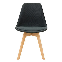 ML-Design Lot de 4 chaises scandinave - Noir