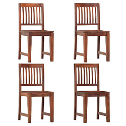 VidaXL Chaises - Lot de 4 - Bois manguier