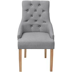 Avis vidaXL Lot de 6 Gris Clair