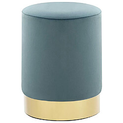 vidaXL Tabouret Bleu Velours