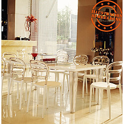 Alterego BARO Chaise design - Noire et transparente