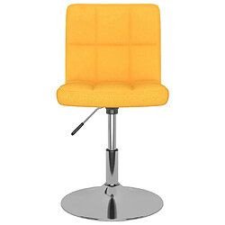vidaXL Chaise pivotante - Jaune