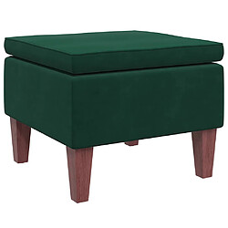 vidaXL Tabouret - Vert Foncé