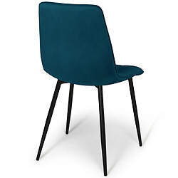 Acheter Idmarket MARKET Chaises MILA Lot de 4 - Velours Mix