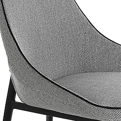 Angel Cerda Chaise en tissu gris pas cher