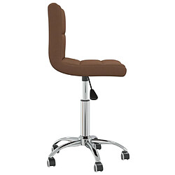 vidaXL Chaise pivotante - Marron
