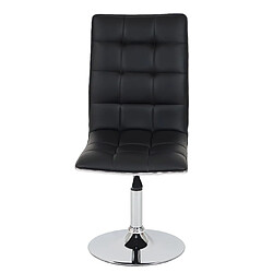 Mendler Chaises de séjour HWC-C41 - Similicuir Noir