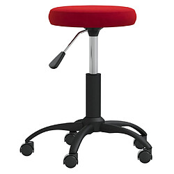 vidaXL Chaise Pivotante - Rouge Velours