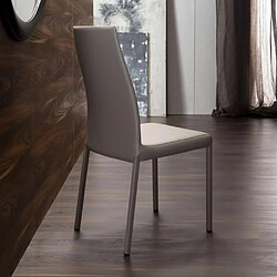 Inside 75 Chaises OZZIO Blitz - Crème Cuir