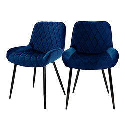 ML-Design Velours - Bleu foncé