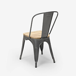 Acheter Ahd Amazing Home Design AHD Chaises style industriel - Gris foncé
