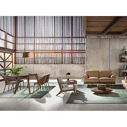 Acheter Angel Cerda Chaise en tissu gris et noyer