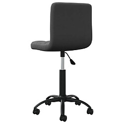 vidaXL Chaise pivotante - Noir
