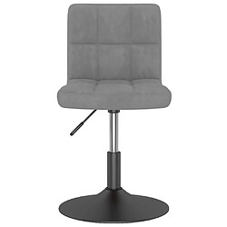 VidaXL Chaise pivotante - Gris clair