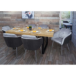 Mendler Lot 6 Chaises Velours