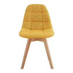 Moloo STELLA Chaise scandinave tissu curry pas cher