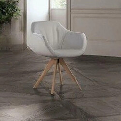 INSIDE 75 Lot de 2 Chaises DELIA - Hêtre Foncé