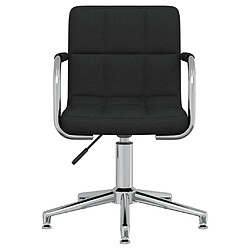 vidaXL Chaise pivotante - Noir