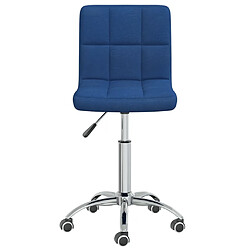 vidaXL Chaise Pivotante - Bleu Tissu