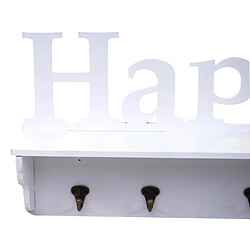 Avis Mendler Vestiaire mural en pin - Blanc