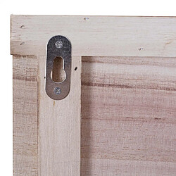 Mendler Vestiaire mural avec miroir - Brun pas cher