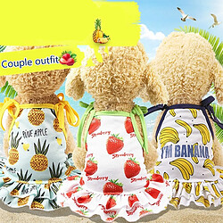 Avis Wewoo T-shirt Fruits Chiot - Taille XS - Jupe-Banane