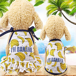 Acheter Wewoo T-shirt Fruits Chiot - Taille XS - Jupe-Banane