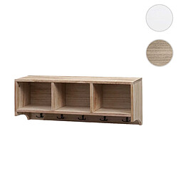 Mendler Étagère murale vestiaire - Brun