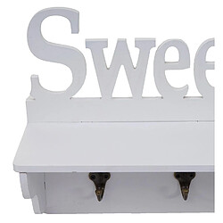 Mendler Garderobe Murale HWC-D41 Sweet Home - Blanc