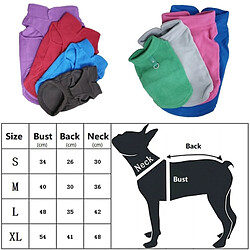 Avis Wewoo Hiver Manteau Flanelle pour Chien S Gris