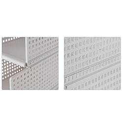 Vestiaire plastique 3 étagères - Beige