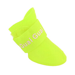 Avis Wewoo Chaussures chien imperméables - Taille M - Jaune bonbon