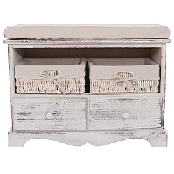 Mendler Vestiaire à chaussures - Blanc