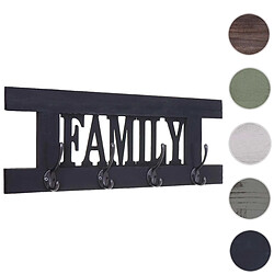 Mendler Garderobe Murale HWC-C60 Family - Gris Foncé