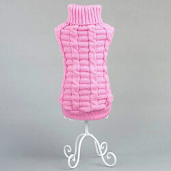 Avis Wewoo Pull chien uni élastique M Rose