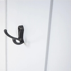 Mendler Patère murale porte-manteaux - Blanc