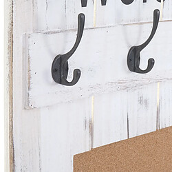 Acheter Mendler Portemanteau mural vestiaire - Blanc