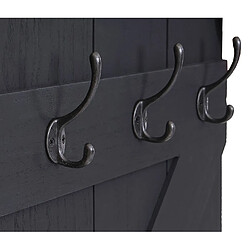 Avis Mendler Vestiaire mural en pin - Gris foncé