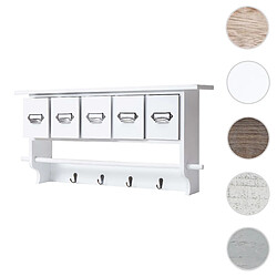 Mendler Garde-robe HWC-C49 - Blanc