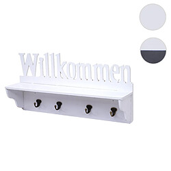 MENDLER Garderobe murale HWC-D41 - Blanc