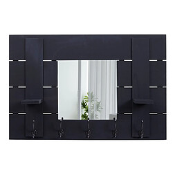 Mendler Vestiaire mural avec miroir - Gris