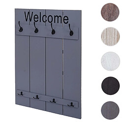 Mendler Portemanteau mural vestiaire - Bleu gris