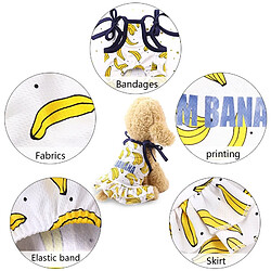 Wewoo T-shirt Fruits Chiot - Taille XS - Jupe-Banane pas cher