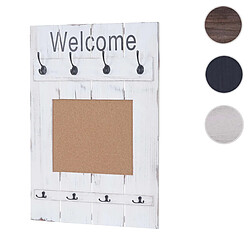 Mendler Portemanteau mural vestiaire - Blanc