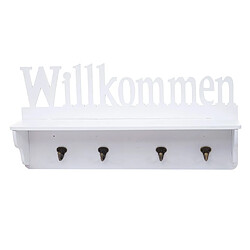 MENDLER Garderobe murale HWC-D41 - Blanc